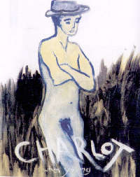 Lawrence Ferlinghetti, Charlot when young, olio e acrilico su cartone, 1990