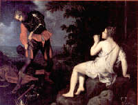 Giovanni Bilivert (1585-1644), Angelica si cela a Ruggiero, olio su tela, 116x150