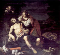 Matteo Rosselli (1578-1650), Angelica cura Medoro ferito, olio su tela, 178x198