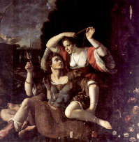 Girolamo Filli Croci (primo quarto del XVII secolo), Rinaldo nel giardino di Armida, olio su tela, 178x198