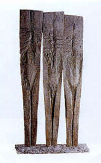 Vittorio Tavernari: "Calvario" 1965,legno.