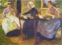 M. LIEBERMANN Lavoratrici di merletti, 1894 