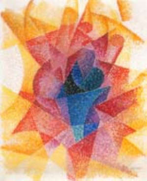 Gino Severini, Espansione sferica della luce centripeta, 1913-14, olio su tela, 61 X 49.5 cm, Stati Uniti Collezione Thomas T. Solley