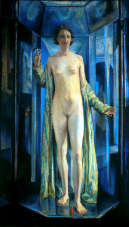 Ferruccio Ferrazzi, Idolo del prisma, 1925, olio su tela 159x93.5 cm