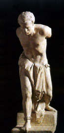 Vincenzo Vela, Spartaco si libera dalle catene della schiavitù. (Adro, Palazzo Bargnani Dandolo) 