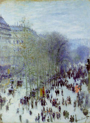 "Il boulevard des Capucines ", 1873, cm 80 x 60, Nelson-Atkins Museum of Art, Kansas City