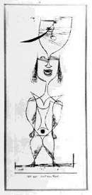 Die hexe mit dem Kamm, 1922 La strega con il pettine 1922.101 litografia, 310 x 212 mm Leipzig, Museum der Bilbenden Künste