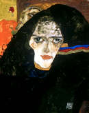 Schiele: donna in lutto