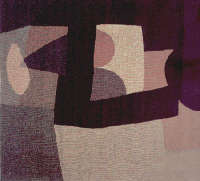 Afro, Rosso di Cadmio, 1973. Arazzo in lana a 10 colori eseguito su telaio a basso liccio cm. 175x208 