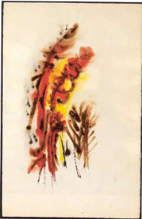 HENRI MICHAUX aquarelle 1976