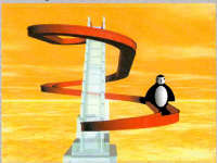 Anna Muskardin, pinguino sullo scivolo