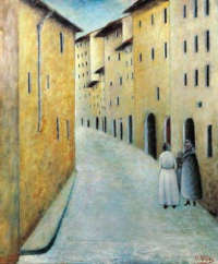 Ottone Rosai Via Toscanella, (1922) Olio su tela cm 65 x 54 Coll. Privata, Firenze 