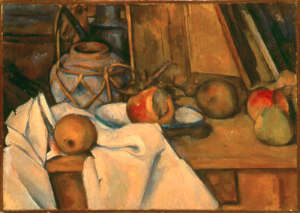 Frutta e vaso di zenzero_ 1890-1893_ P Cézanne_olio su tela