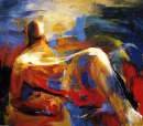Io, la terra , 1997, olio su tela, cm 170 per 194