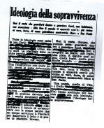 E. Isgrò cancellatura Ideologia della sopravvivenza 1965 