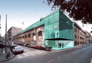 odile decq, progetto per il secondo lotto degli spazi espositivi ex fabbrica birra peroni, roma