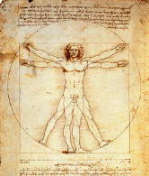 Leonardo da Vinci, uomo vitruviano