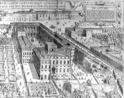 Giovanni Moggi. Pontificarum aedium, 1612(particolare), Palazzo del Quirinale
