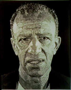 Chuck Close Alex (Katz) 1993