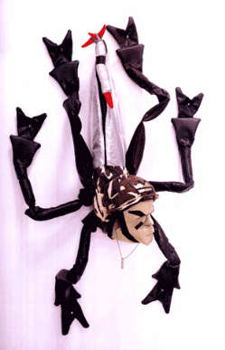 Ethan Acres, Locusts, 1999, vinile e tessuto , 16 pezzi