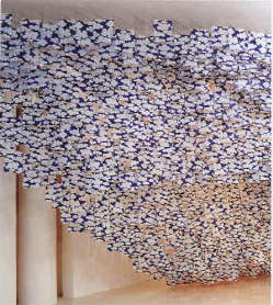 Hashimoto Jacob Senza titolo, 1997-1999; bambù stampa offset su carta pergamenatafilo di cotone dimensioni variabili