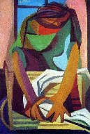 Guttuso, La lavandaia, 1947, olio su tela, 75x50