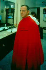 MARCELLO MALOBERTI Marcello che arriva in treno, 2001 Foto digitale 100x120 cm Courtesy: Galleria Raffaella Cortese, Milano