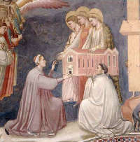 Giotto, Scrovegni, Il giudizio universale, donazione della cappella