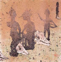 Miquel Barcelò - Chemin de Poussiere avec Ancetres, 2000