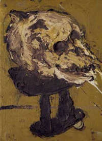 Miquel Barcelò Tabouret avec Crane et deux Pieces, 1999-2000