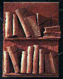 Libri muti altorilievi, 1995, terracotta