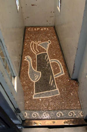 Mosaico pavimentale. Ideazione Lift Gallery. Realizzazione Marco Picchi