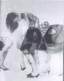 Luisa Raffaelli, Meeting 2001, installazione, fotografia su acetati sagomati e sospesi, dimensioni variabili