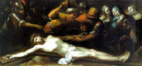 Giovanni Benedetto Crespi, detto il Cerano (1568c.-1633)Cristo inchiodato alla Croce – olio su tela – 78x166 cm 