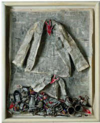 Roberto Barni, Opera n.26 cartonage, cm 105 x 85 x 11; 2001