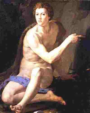 agnolo bronzino, san giovanni battista, 1550 ca