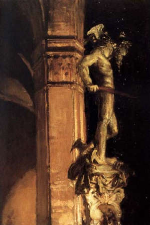 Sargent - Statua di Perseo di notte