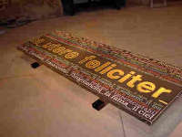 Francesco Paternò Goditela! 2002 stampa digitale e smalto 90x290