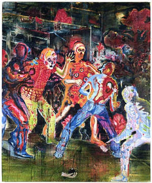 Daniel Richter - Kein Gespenst geht um 2002 292x236 cm