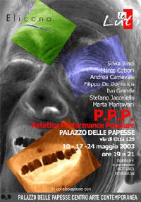 Siena, in scena alle Papesse una Patetica Performance Popolare di sapore pasoliniano