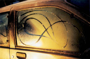 Jean Baudrillard - auto con la brina