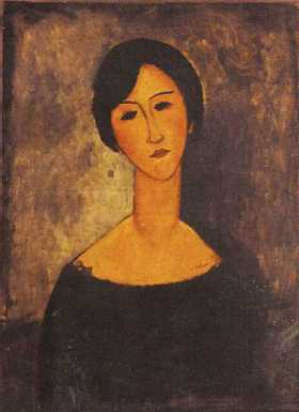 Amedeo Modigliani - ritratto-di-donna-in-nero