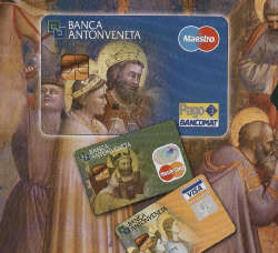 Banca Antonveneta, Giotto sulle carte di credito
