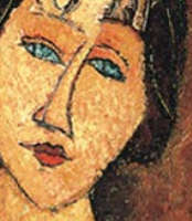 Amedeo Modigliani | Jeanne Hebuterne con la collana