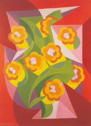 Giacomo Balla Belfiore- Zinnie 1928