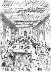 Firenze, le illustrazioni di Fiumi per la Guida dei vini de L’Espresso