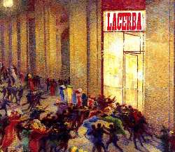 Una serata di festa al ristorante futurista Lacerba di Milano