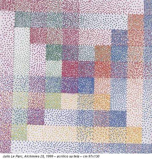 Julio Le Parc, Alchimies 28, 1999 – acrilico su tela – cm 97x130