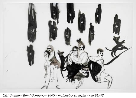 Ofri Cnaani - Blind Scenario - 2005 - inchiostro su mylar - cm 61x92