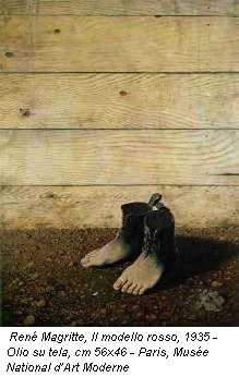 René Magritte, Il modello rosso, 1935 - Olio su tela, cm 56x46 - Paris, Musée National d’Art Moderne